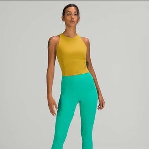 Lululemon key to balance tank top in Auric Gold